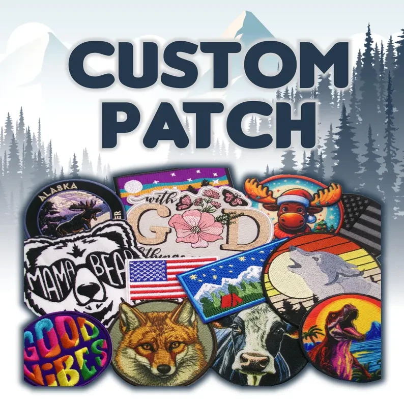 CUSTOM Embroidered Patch - Up To 11" - Iron/Sew-on/Hook - Personalized Business 